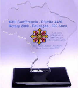 Acrílico - Troféu Acrílico Recortado BR