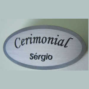 Crachás e Pins - Crachá Aço oval